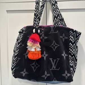 Terry-cloth tote bag